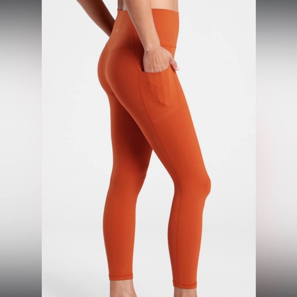 Athleta leggings burnt orange color